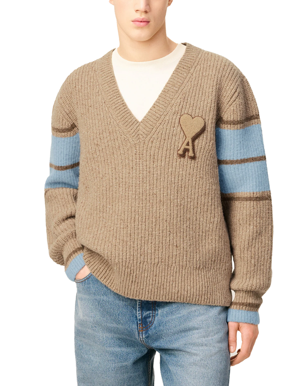 @ami AMI Paris Multi Cotton Zigzag Logo T-Shirt | Harrods US