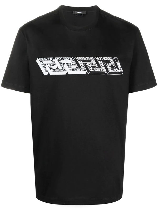 Tシャツ・カットソー VERSACE Men T Shirts Black Medusa Logo T-Shirt Black | VERSACE US