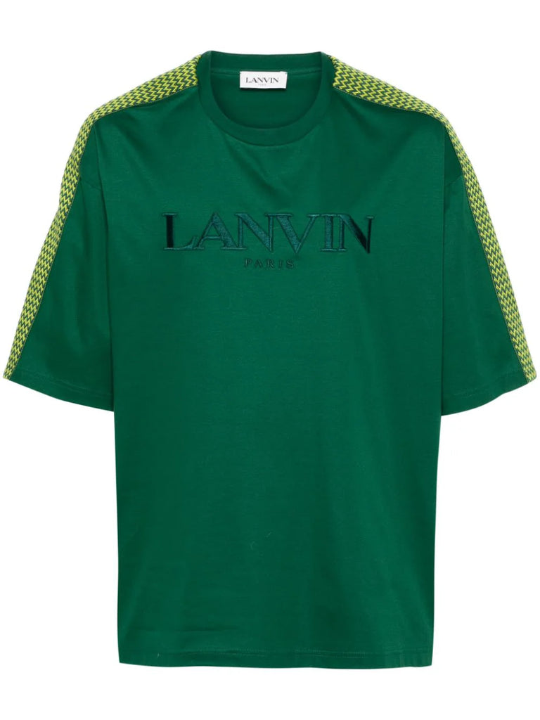 【関税込み】Lanvin グリーン Curb Side Tシャツ Lanvin Curb Lace T-shirt | Green | FARFETCH