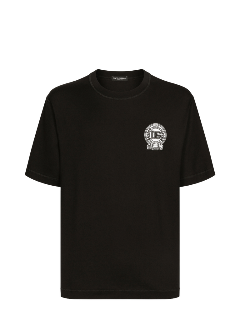 Tシャツ・カットソー Dolce & Gabbana SS24 T-SHIRT WITH LOGO (G8PN9T_G7M3KM3946) Dolce & Gabbana boy's cotton T-shirt with printed logo