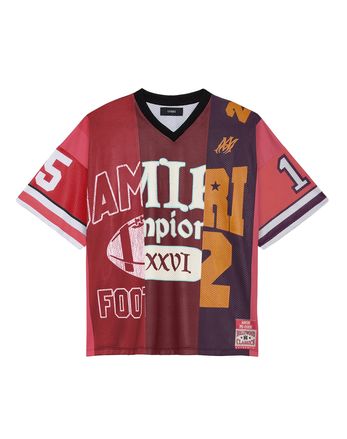 Amiri SPLICED OVERSIZED MESH TEE