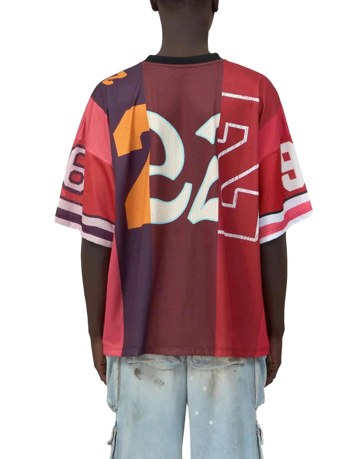 Amiri SPLICED OVERSIZED MESH TEE