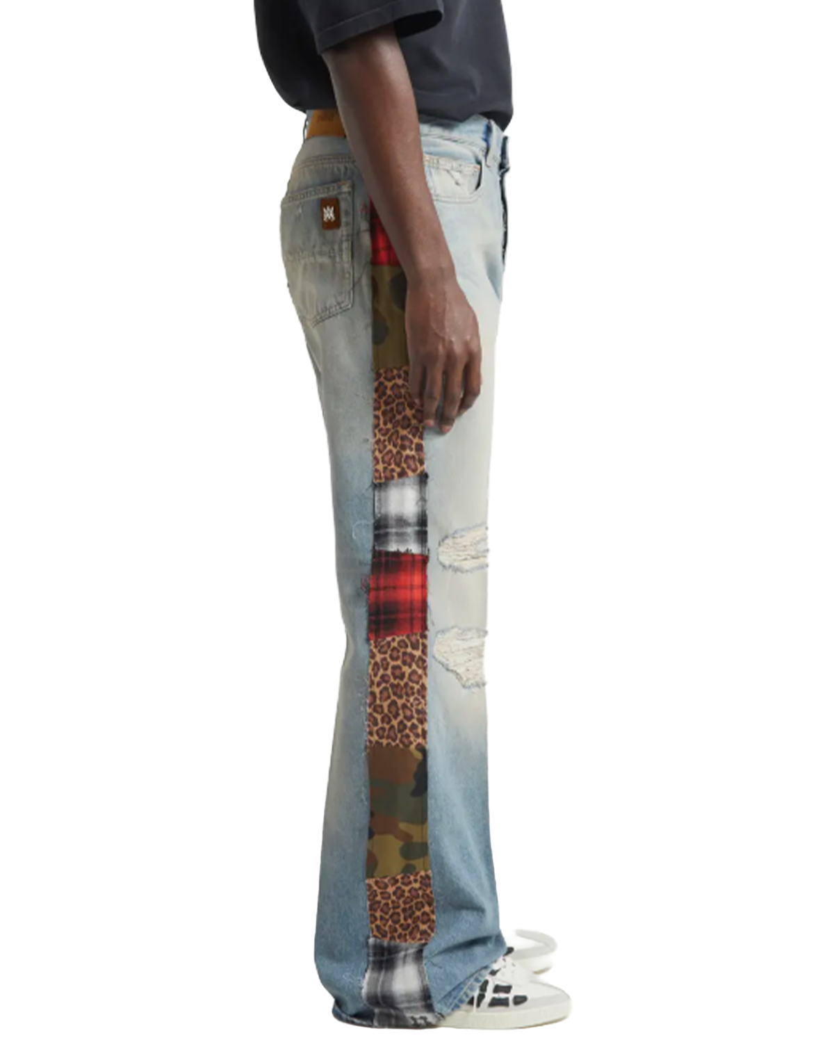 Amiri Patchwork Bootcut Jean