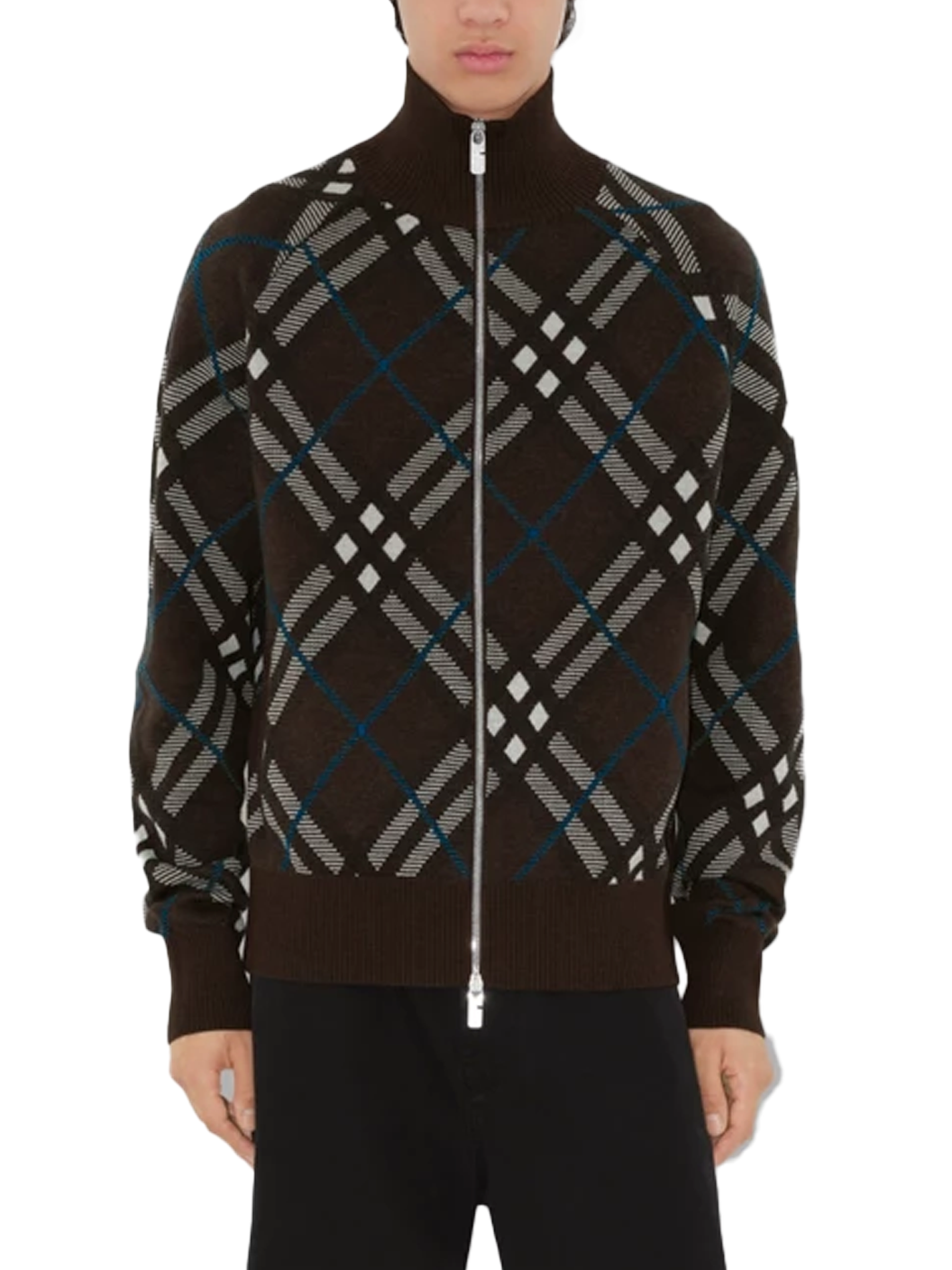Burberry Check Wool Mohair Blend Jacket - Joseph | Men Burberry Check Wool Mohair Blend Jacket - Joseph | Men