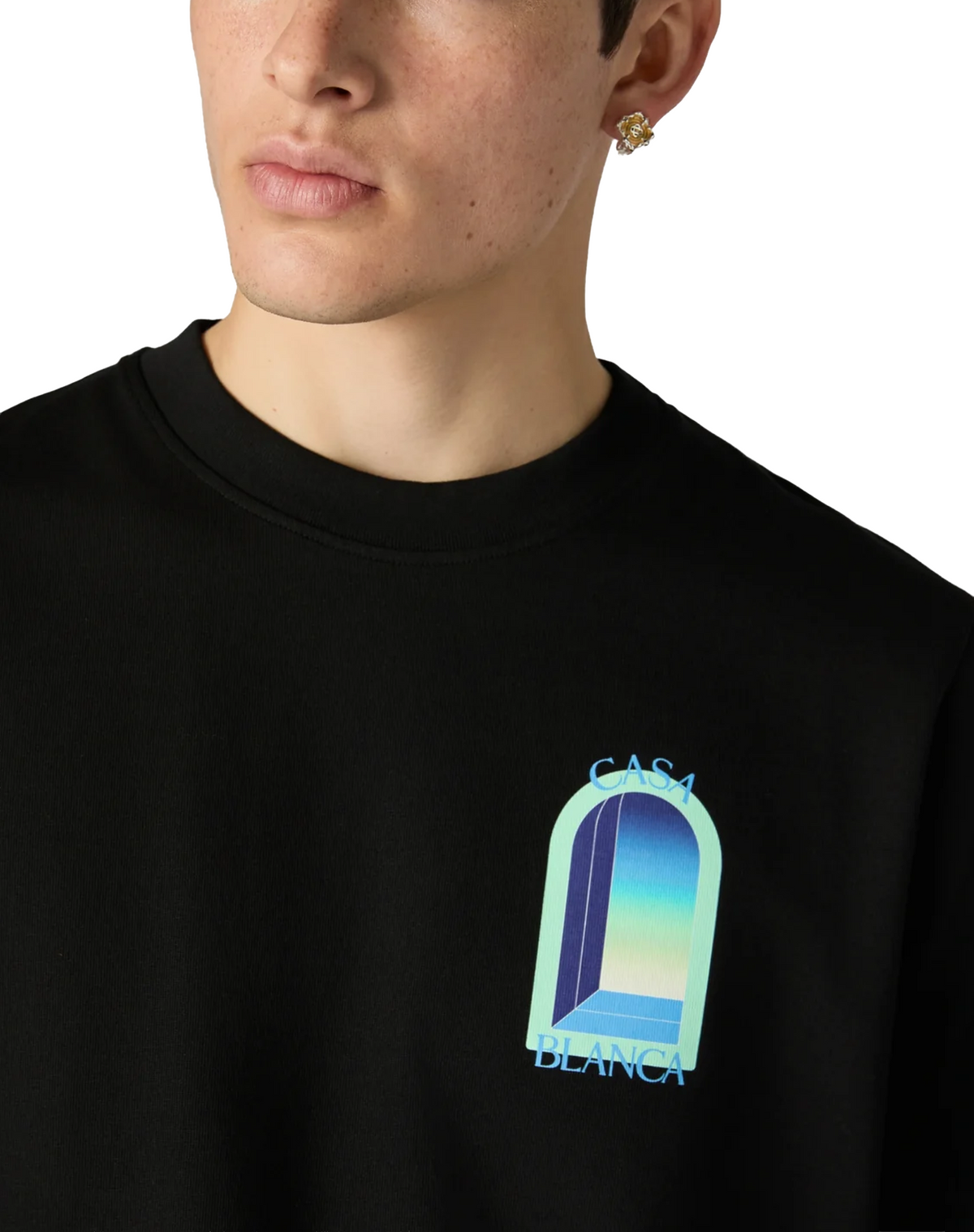 Casablanca Black & Mint L'Arche Tee