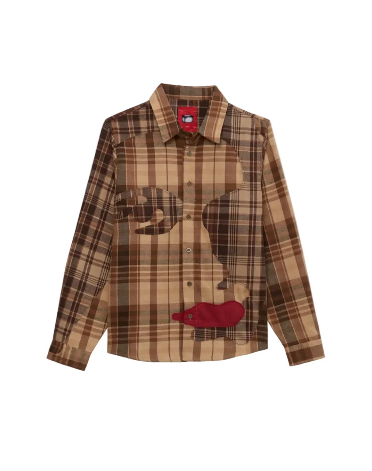 KidSuper Patchwork Face Flannel