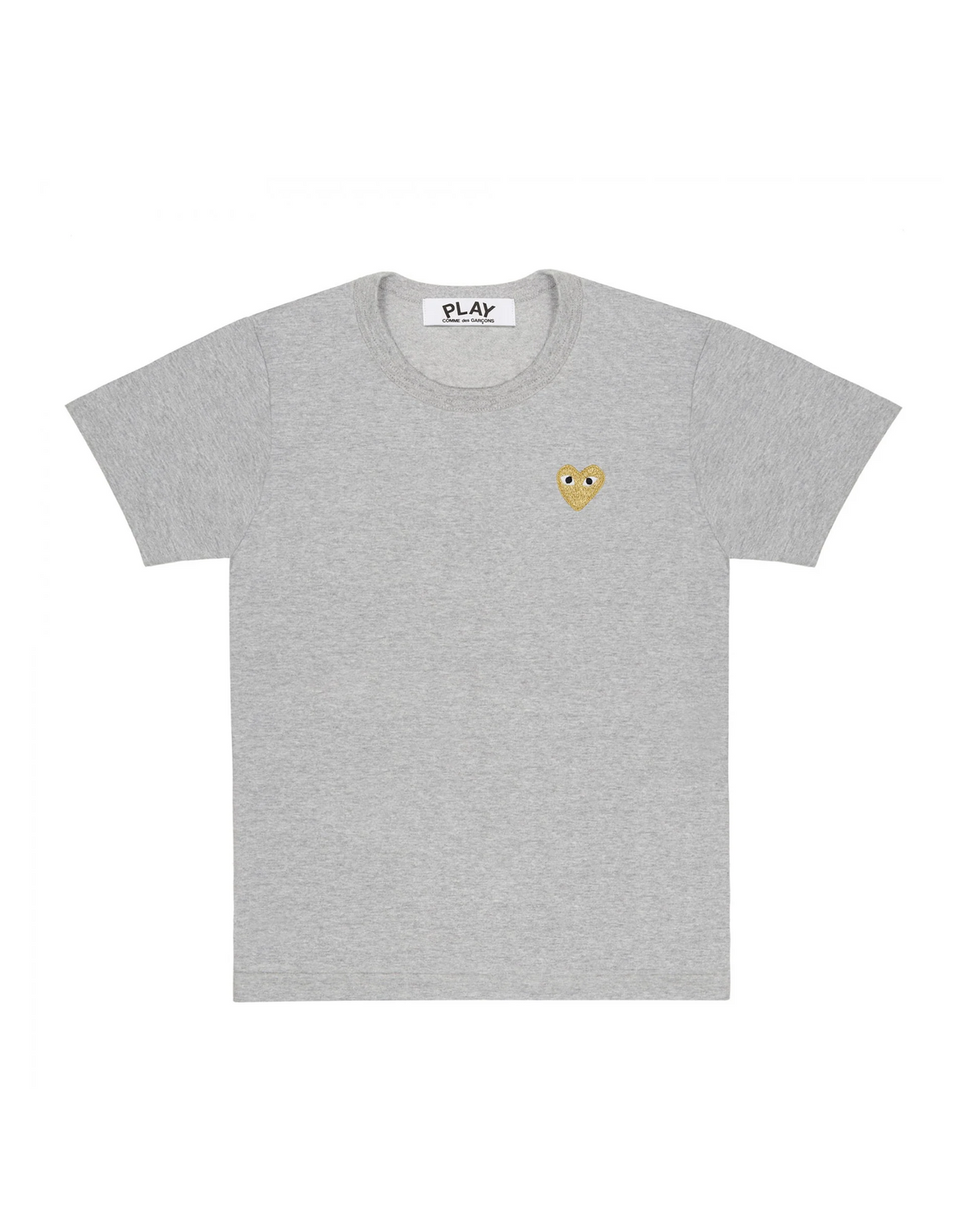 CDG PLAY Gold Emblem Tee