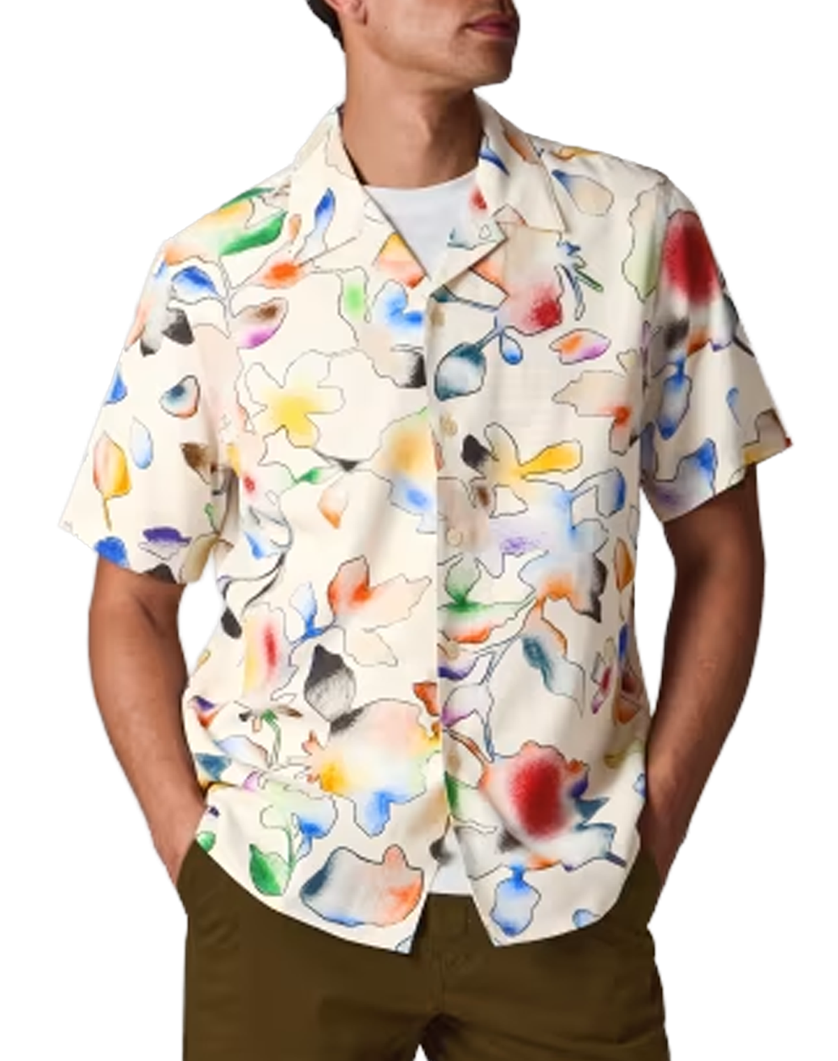 PS Paul Smith 'Good Fortune Floral' Short-Sleeve Shirt