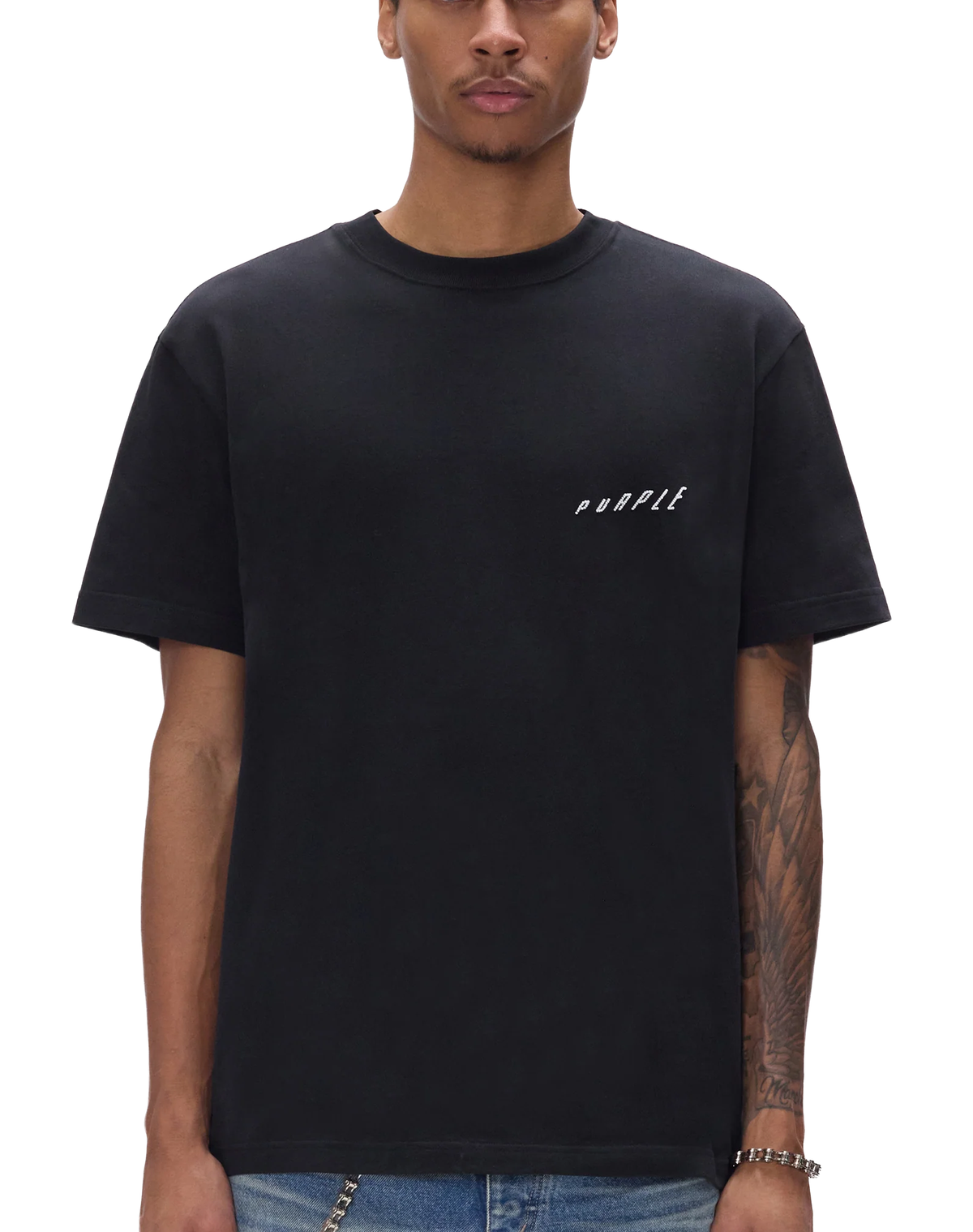 PURPLE Ascending Wordmark Tee