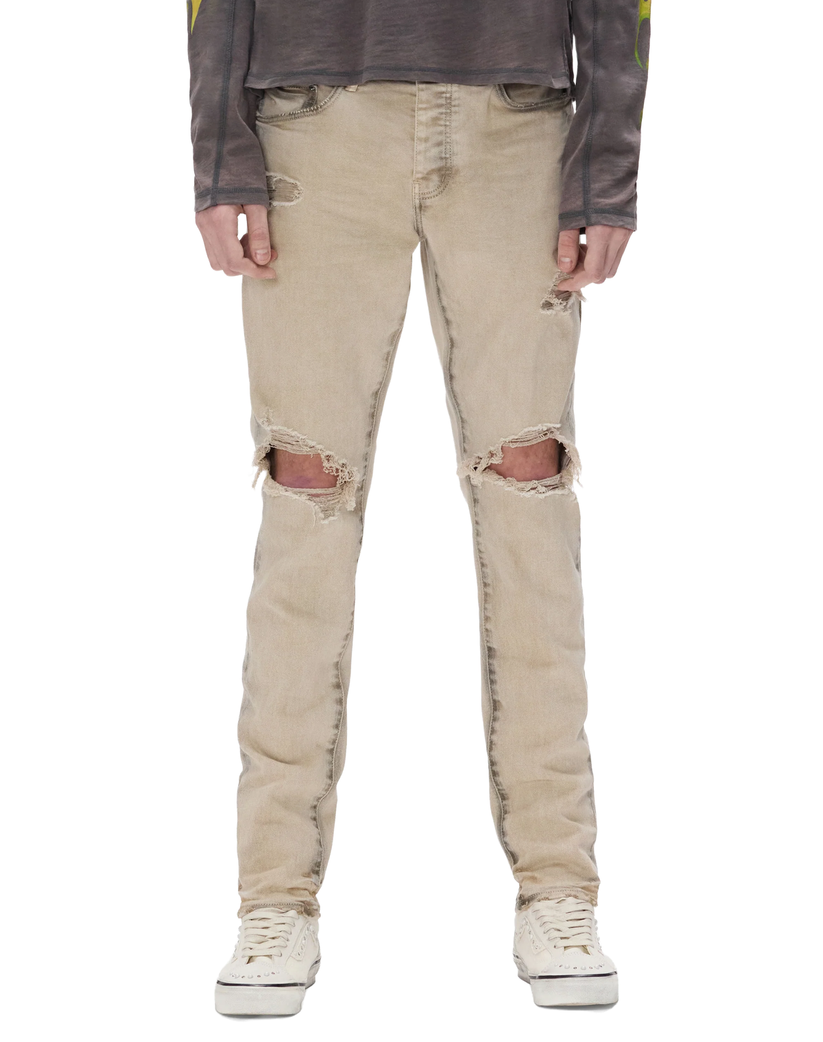 PURPLE P001 Coated Seam Jean