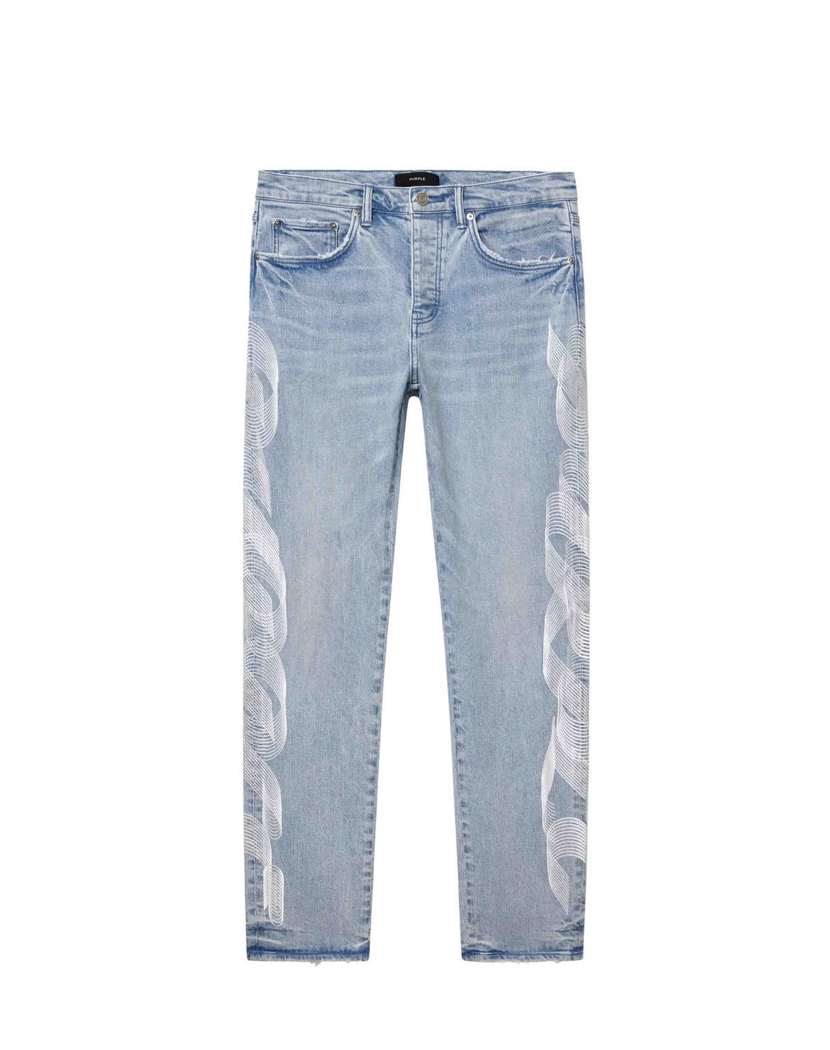 PURPLE P005 Embroidered Logo Jean