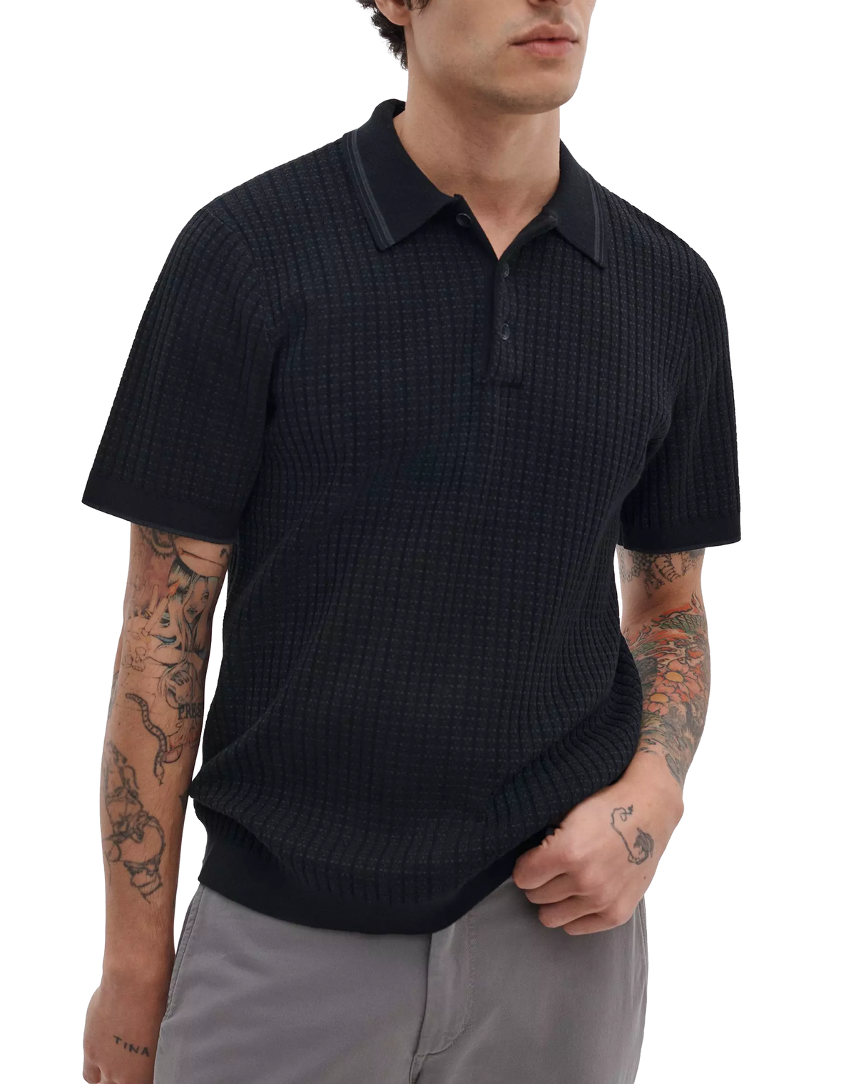 Rag & Bone Harvey Knit Polo