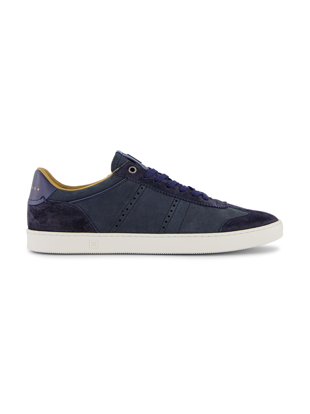 RUBIROSA JUDY blue men’s nubuck leather sneakers