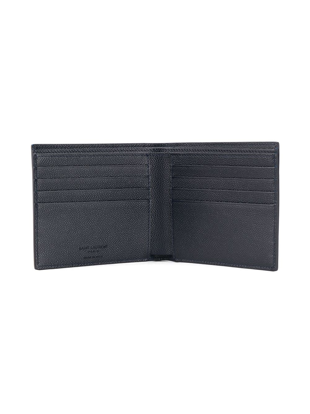 Saint Laurent textured bi-fold wallet
