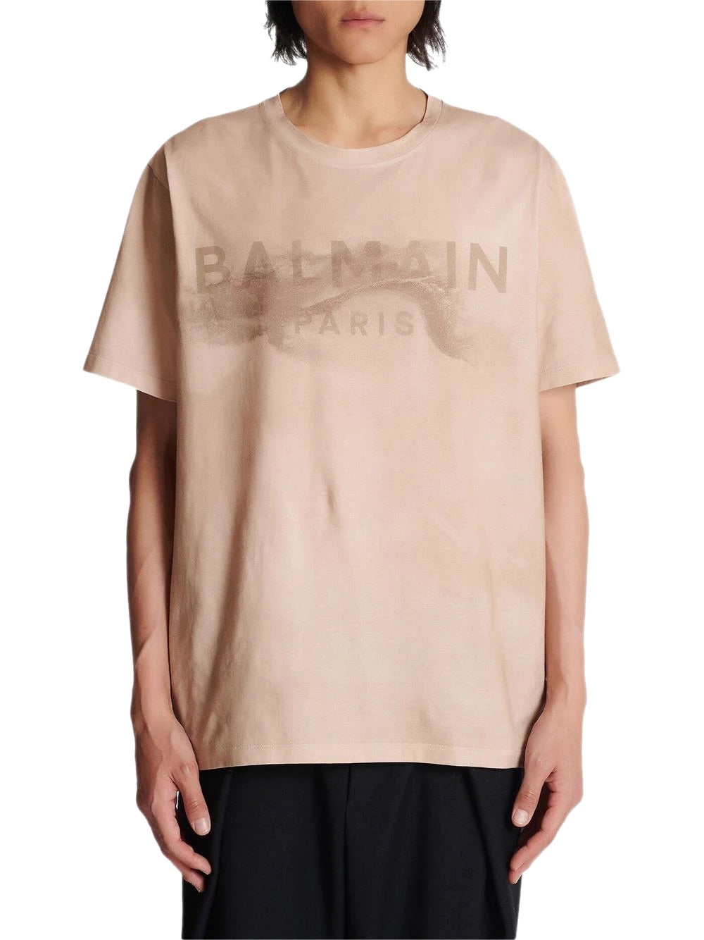 Balmain logo-print detail T-shirt