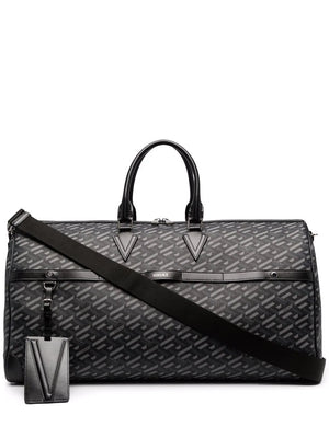 VERSACE LA GRECA SIGNATURE TOTE BAG BLACK-KAKI – Enzo Clothing Store