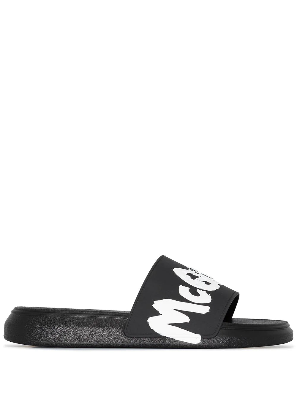Alexander McQueen ロゴサンダル Alexander McQueen graffiti-logo slip-on slides - Joseph | Men