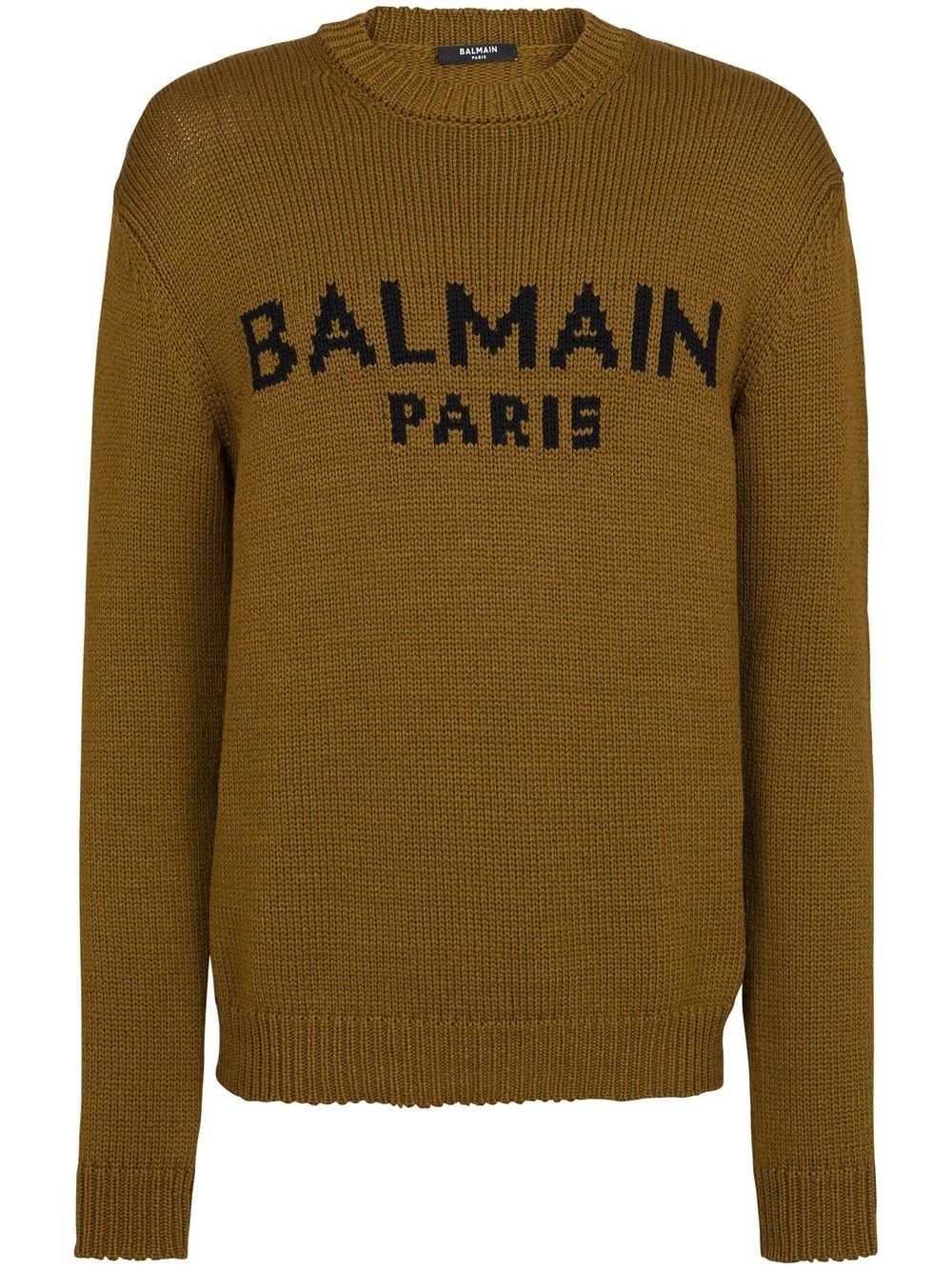 Balmain intarsia-knit logo jumper