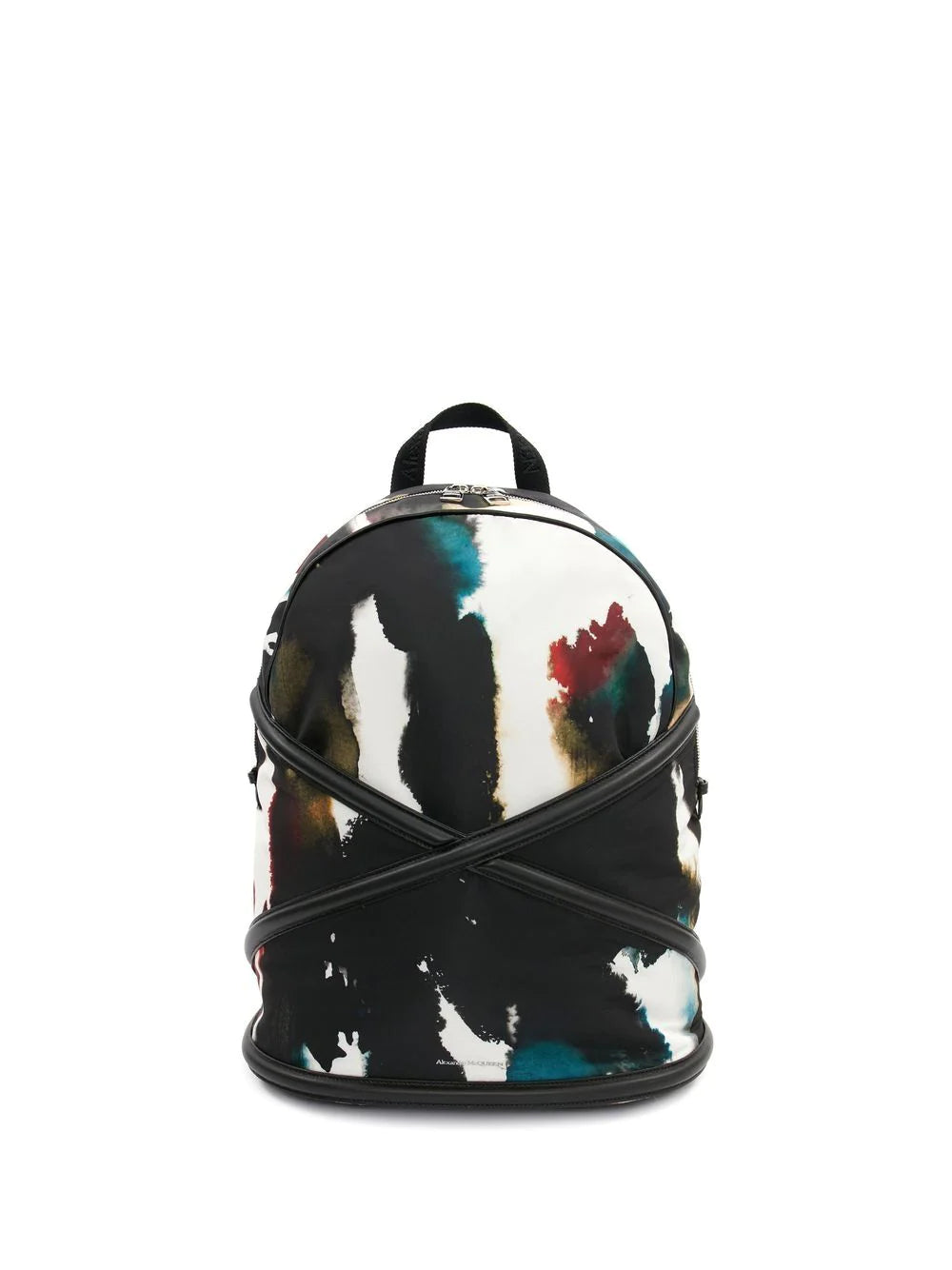 Alexander McQueen abstract-print backpack