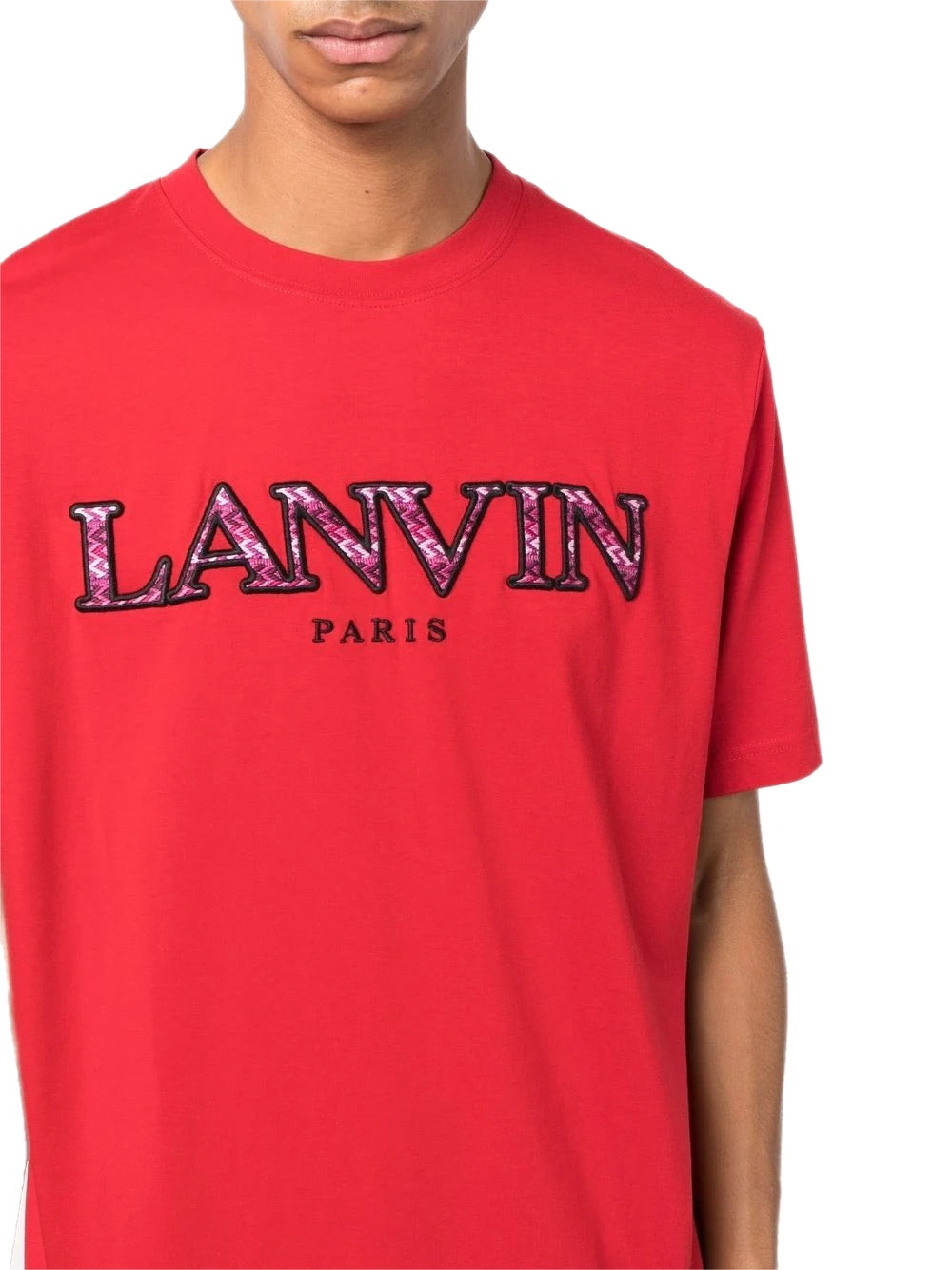 Lanvin logo-embroidered T-shirt