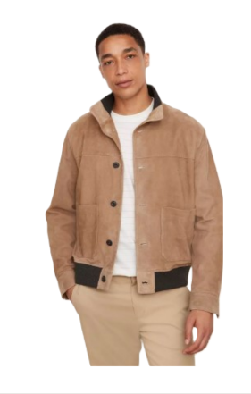 Vince Suede Button Jacket