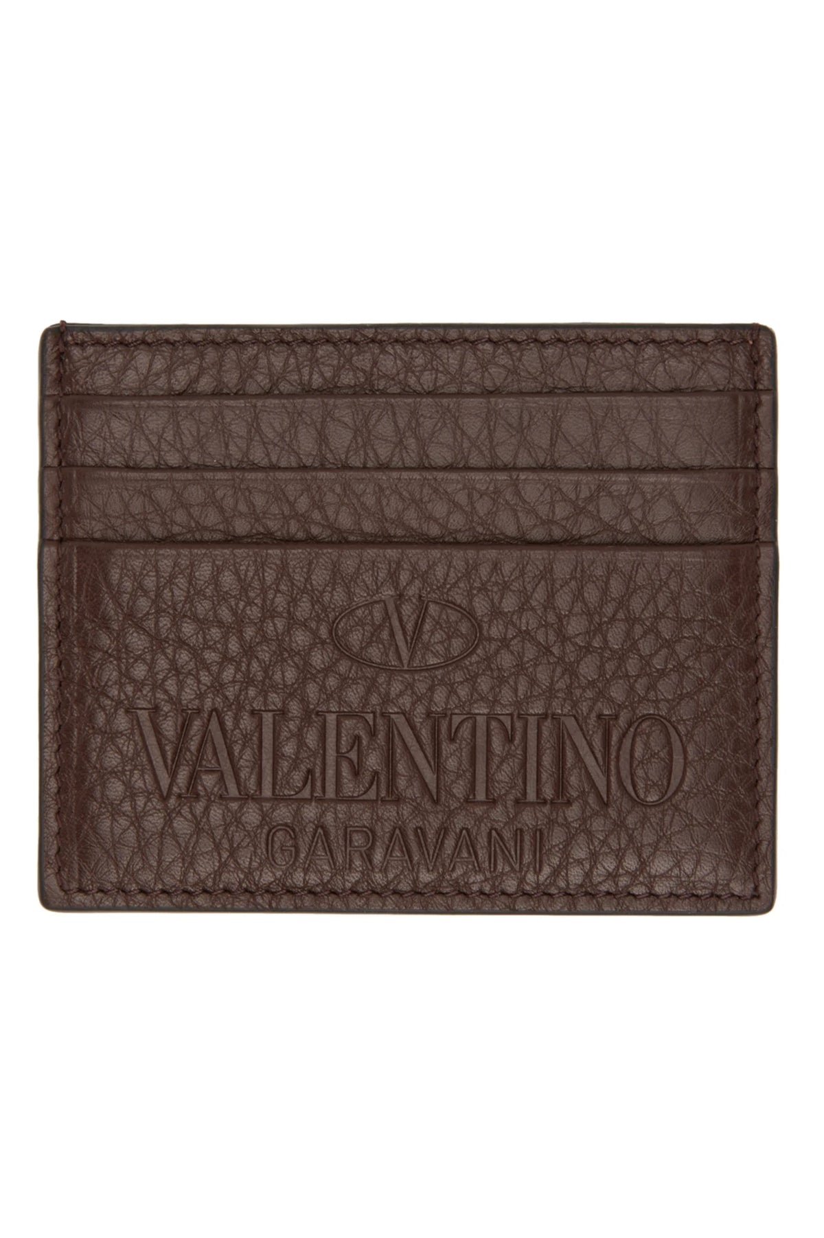 VALENTINO GARAVANI Brown Identity Card Holder