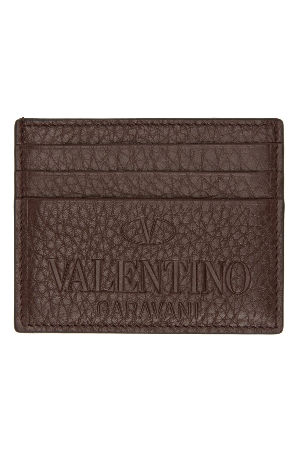 VALENTINO GARAVANI Brown Identity Card Holder - Joseph | Men VALENTINO GARAVANI Brown Identity Card Holder - Joseph | Men